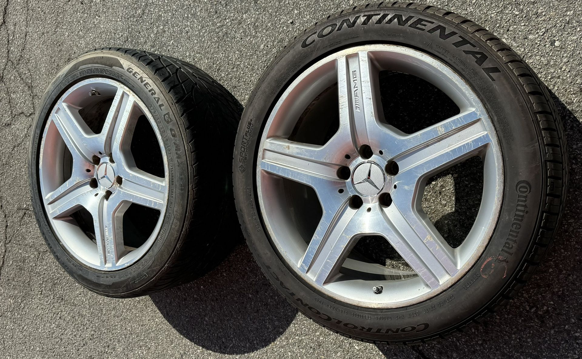 Mercedes Benz S550 AMG 2 wheels with tire 19 In. I only have 2