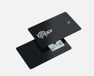 Boppr Digital Business Card | NFC + QR | Tap & Connect