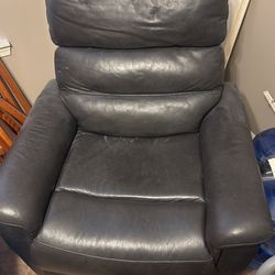 Black Electric Recliner Leather