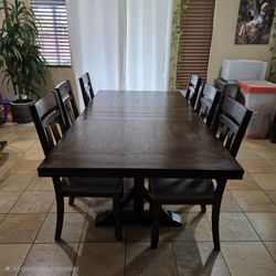 Wooden Table with 6 Chairs