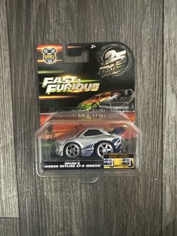 Fast and the Furious Brian’s Gray Skyline GT-R Small Blocks Toy Car