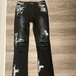 Rockstar original, stacked flared slim fit jeans, size 30