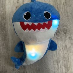 Dady Shark Plush Toy Singing LED Light Plush Toys Music Doll English Song Toy Gift