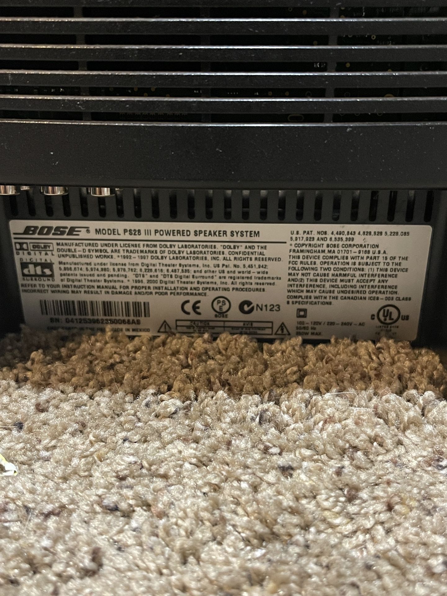 Bose Lifestyle III 5.1 Home Theater System