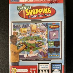 Main St. Shopping A Main Idea Game Interactive Whiteboard (CD-Rom) Lakeshore New