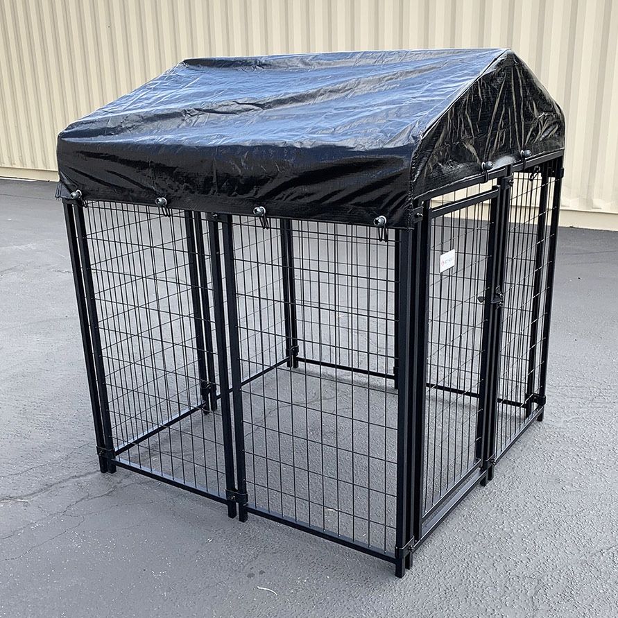 (Brand New) $155 Heavy Duty Kennel with Cover Dog Cage Crate Pet Playpen (4’L x 4’W x 4.5’H)