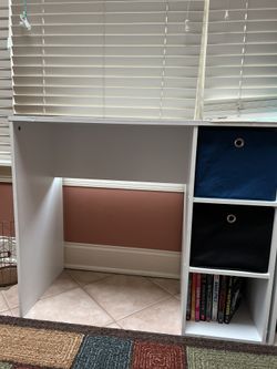 Desk With Cubby Like New 