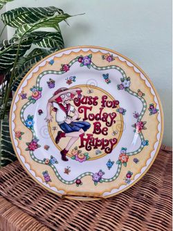 Mary Engelbreit 2001 “Just For Today Be Happy” Plate