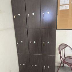Wooden lockers