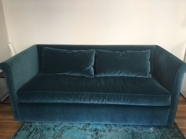 Abc Carpet Home Queen Sleeper Sofa Velvet Blue For In New Abc Carpet Home Queen Sleeper Sofa Velvet Blue
