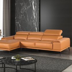 Contemporary Leather Sectional 
