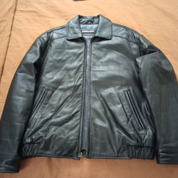 Leather jacket man size medium