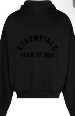 Used Essentials Black Hoodie