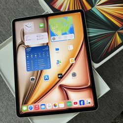 Apple iPad Pro 12.9 5th Gen! Built With Ai! 128GB WiFi And Cellular! Glass Screen Protector And Case No Box! 