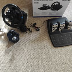 Logitech Steering Wheel And Shifter