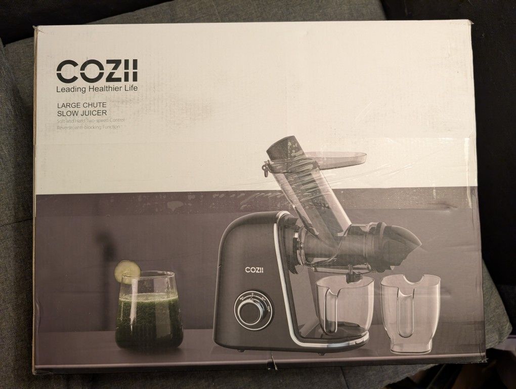 Cozii slow masticating juicer machine cold press juicer extractor brand new