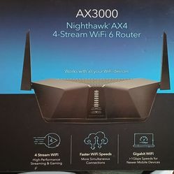 NIGHTHAWK AX4 AC3000 WiFi 6 (Gigabit WiFi)