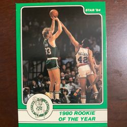 LARRY BIRD 1980 ROOKIE OF THE YEAR