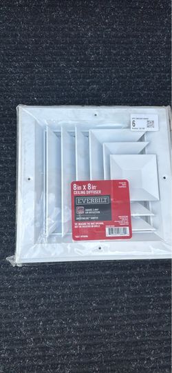 Everbilt 8x8 Ceiling Diffuser White