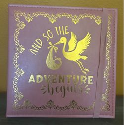 New Expecting Baby Photo Album. Pink