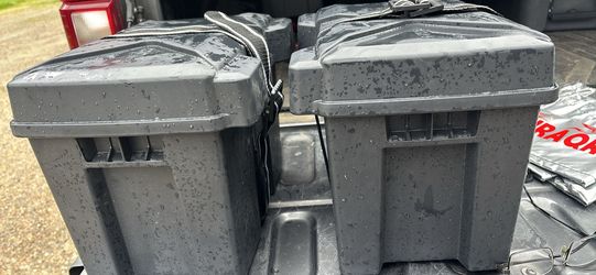 New NOCO battery boxes with straps & covers set of 2