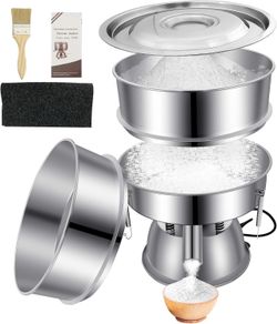 Sidasu Automatic Powder Sifter Machine 10 Mesh 60 Mesh Sieve Shaker 12" 110V