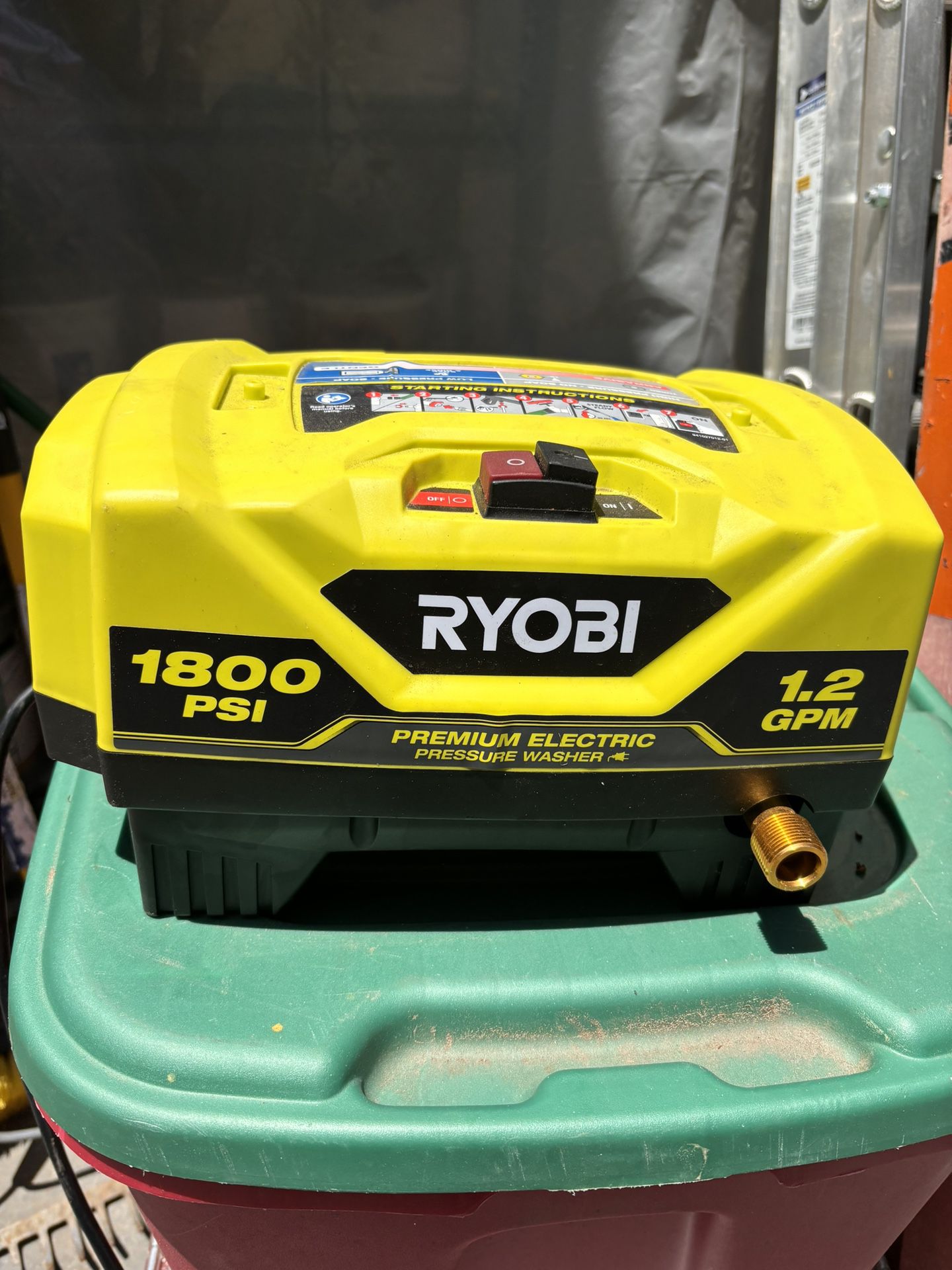 Ryobi 1800 Psi Pressure Washer Machine 