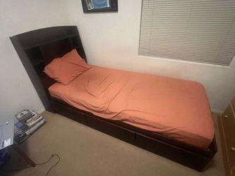 Twin Bed Frame (w Bed) if wanted