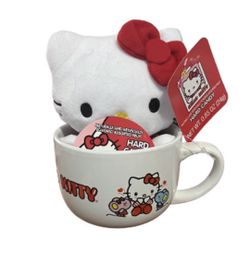 Hello Kitty Mug with Plush 2023 Valentine’s Day Gift Set