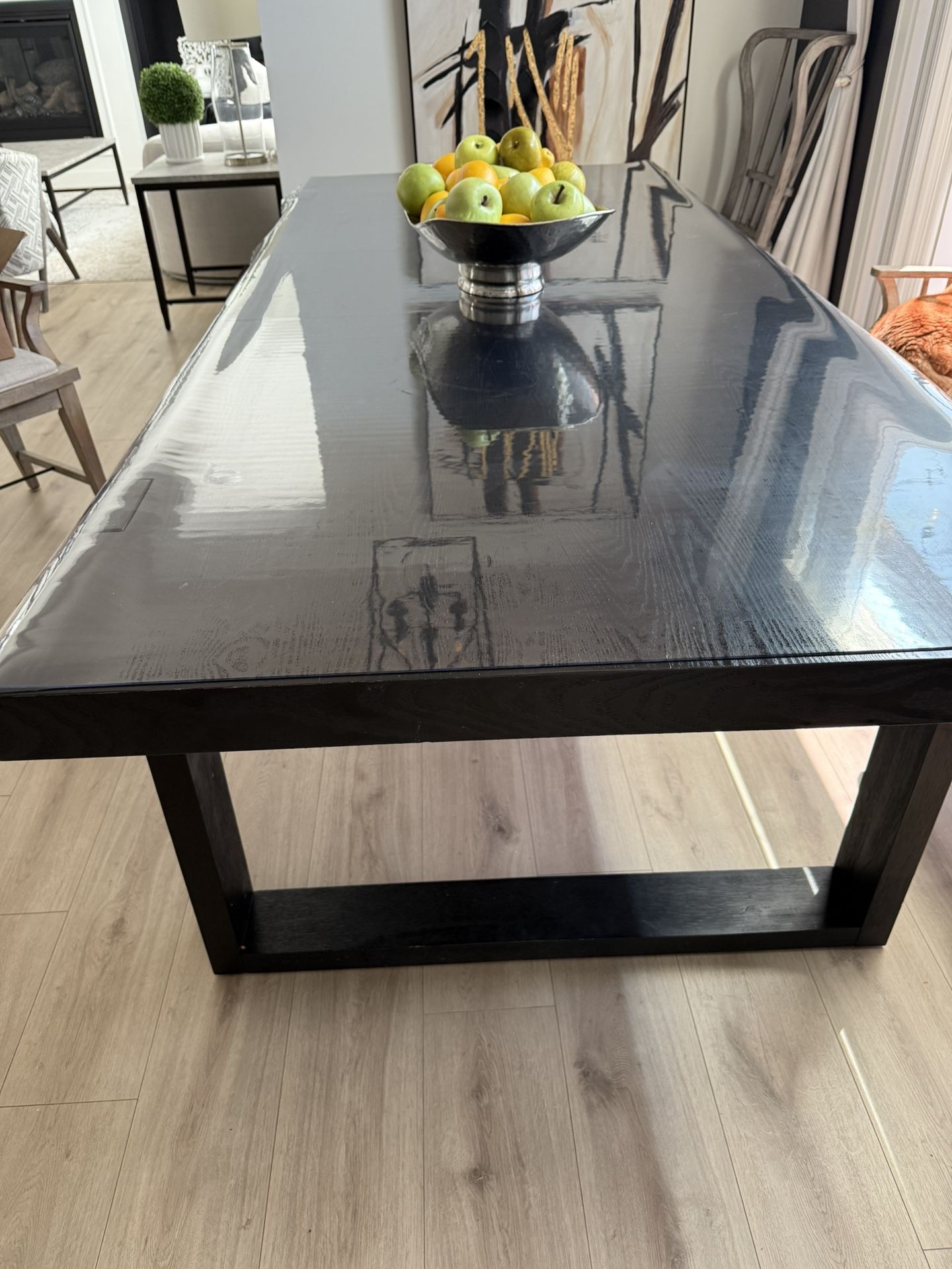 94 Inch Dining Table Black