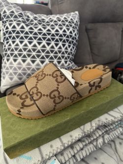 Gucci GG Canvas Slides