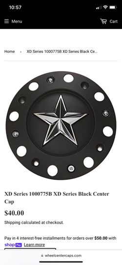 Wheel pro 1000775B XD Series Black Center Cap