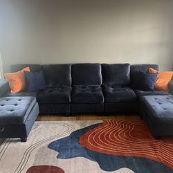 Velvet Modular Sectional 