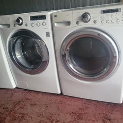 LG Front Load Washer And Dryer Everything Works Great 60 Days Warranty 