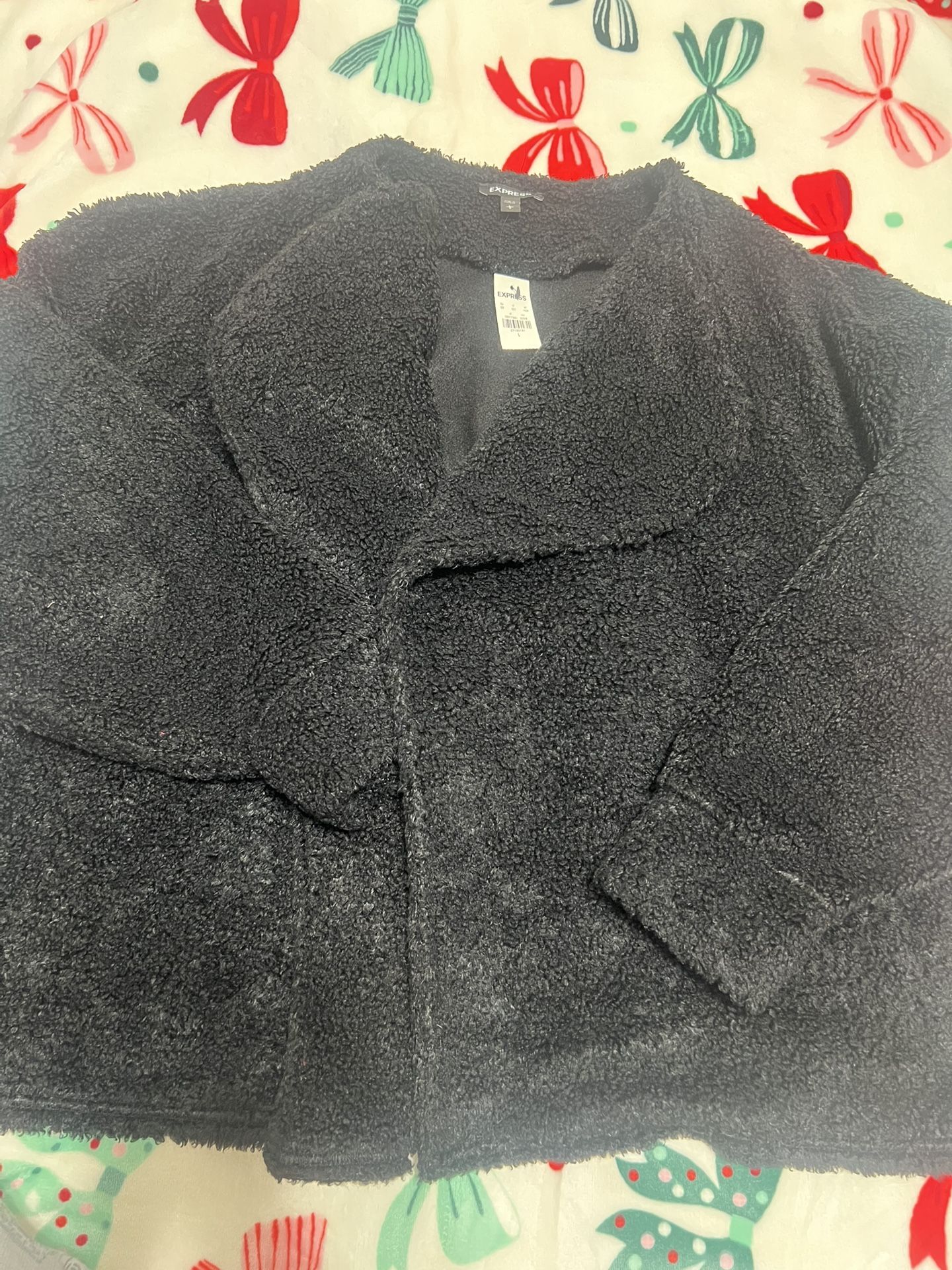 NWT Express Cozy Sherpa Flayaway Jacket