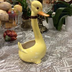 Gorgeous Unique Vintage Porcelain Flower Planter Pot 12 Inches Tall 