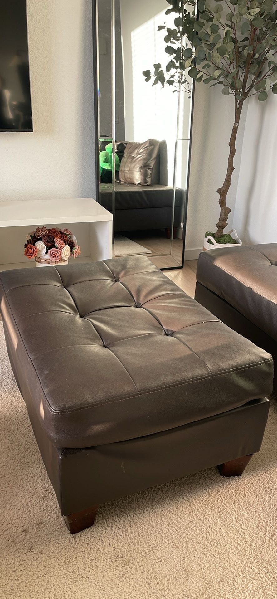 3 Brown Sectional