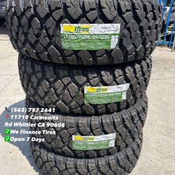 285/75/16 TBB M/T New Set of Tires Installed and Balanced Set de Llantas Nuevas Instaladas y Balanceadas
