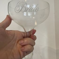 Wedding Bride And Groom Toasting Glasses 