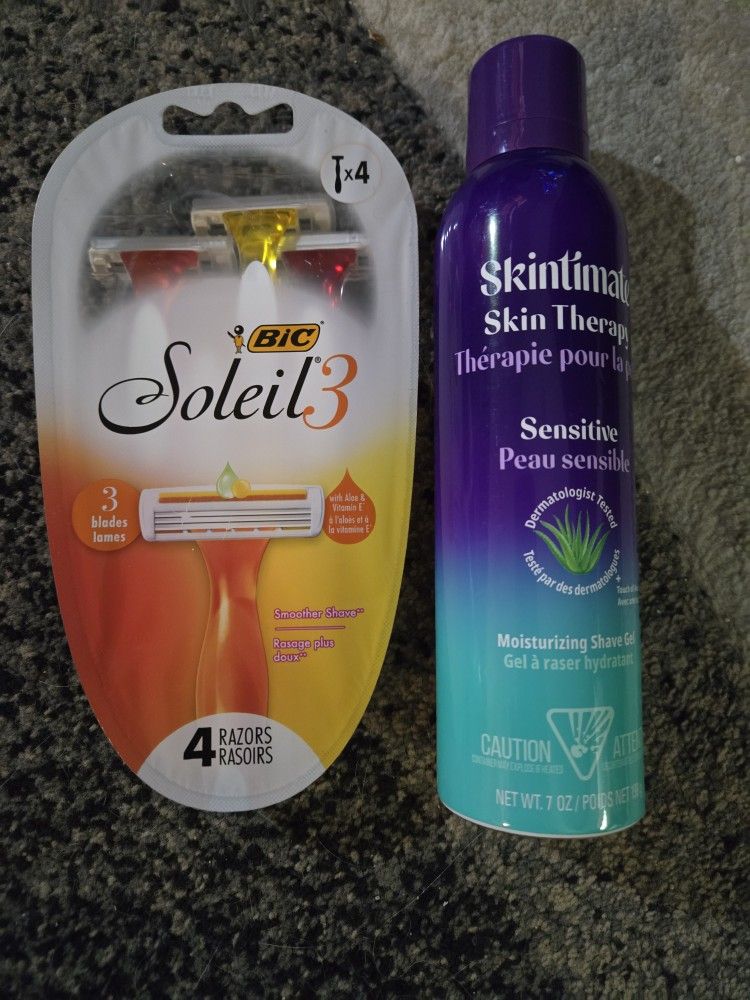 Womens Disposable Razors & Shave Gel