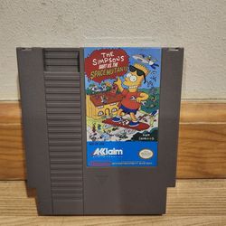 NINTENDO NES THE SIMPSONS BART VS THE SPACE MUTANTS GAME CARTRIDGE