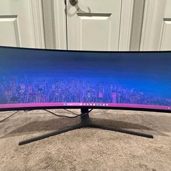 Samsung C49HG90DMN 49-inch Curved FreeSync Gaming Monitor, LC49HG90DMNXZA, 144hz