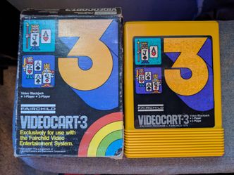 Video Blackjack - Video Cart 3 -  for Fairchild Channel F
