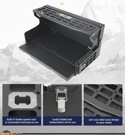 tailgate table for Jeep Wrangler from 2007-2023 (without subwoofer speaker)