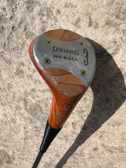 Spalding Match Play Laminated Maple Wood Driver 3 Golf Club