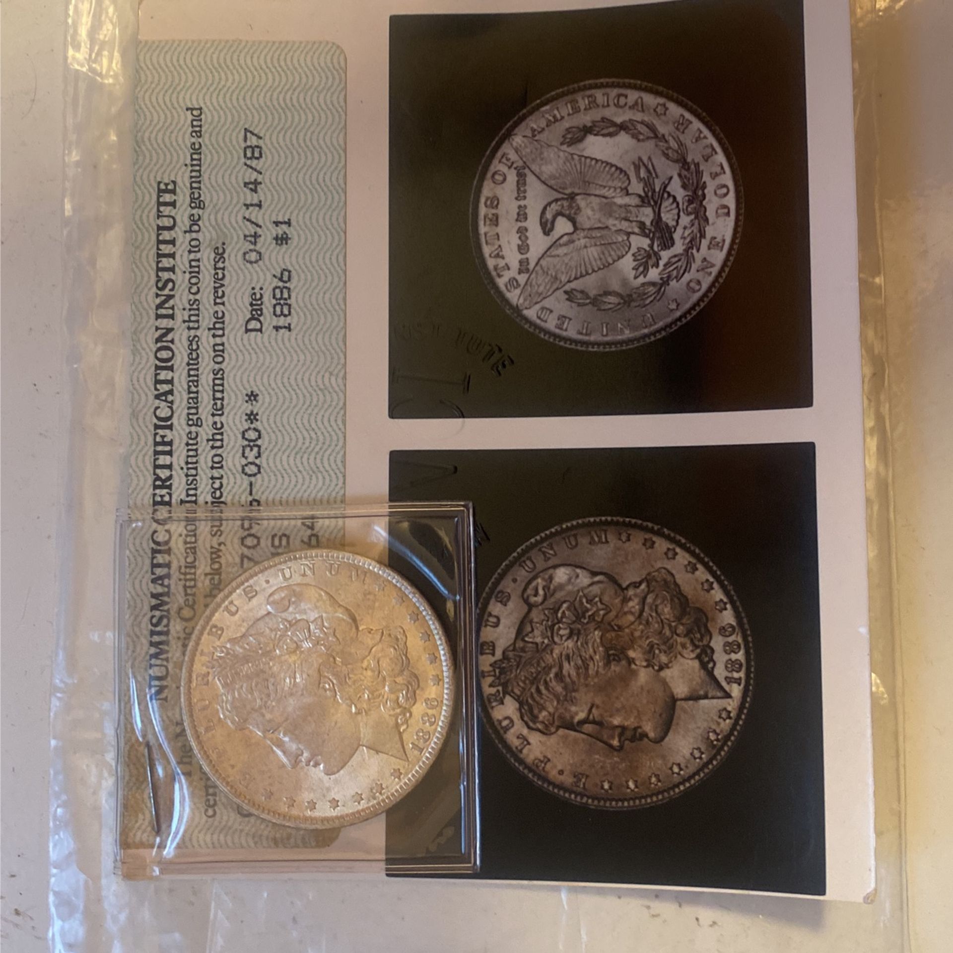 1886 Morgan Silver Dollar