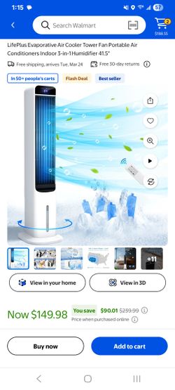 Life plus Evaporative air cooler tower fan/portable ac