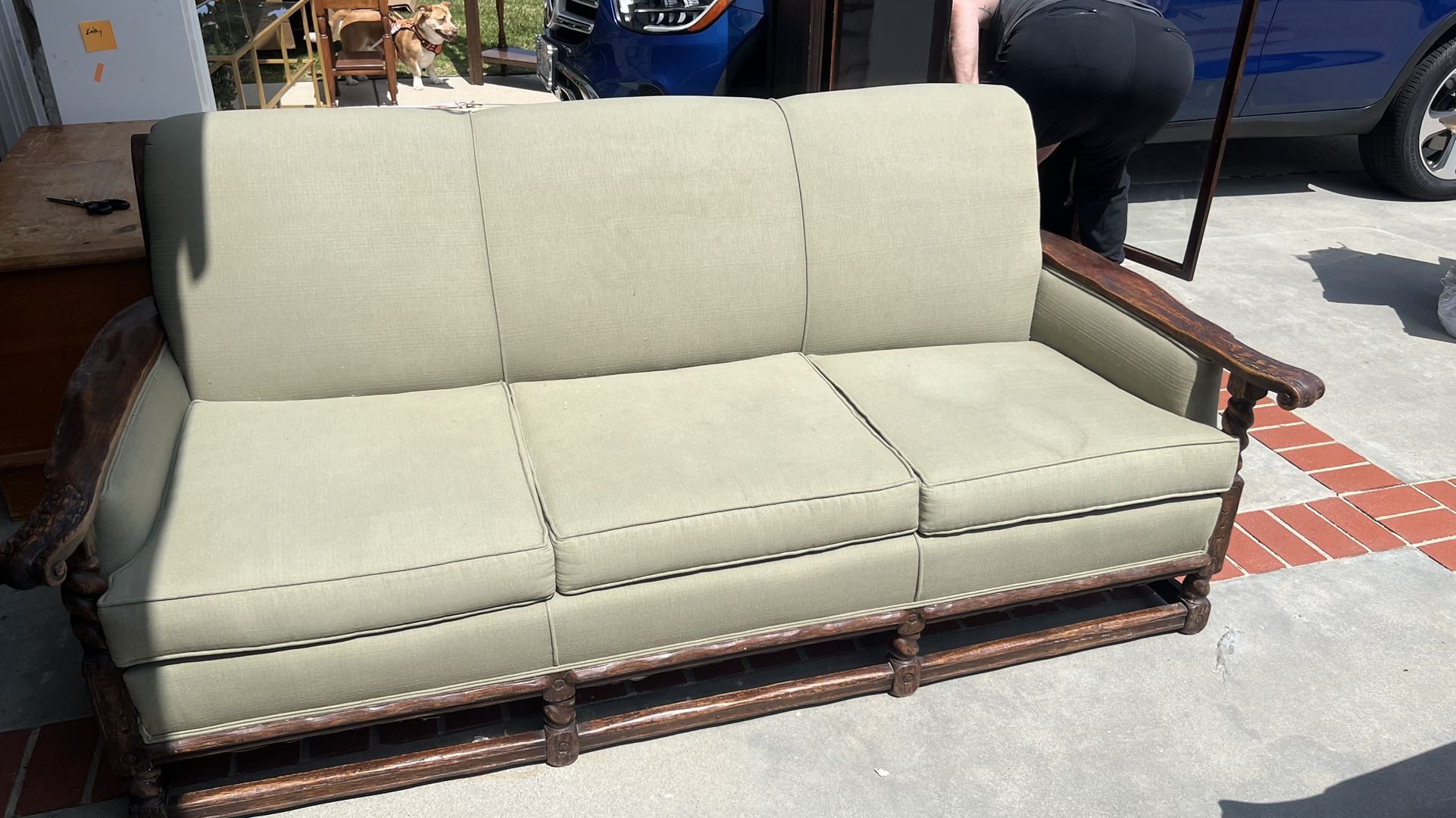 Antique Couch And Matching Chair
