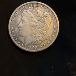 1898 Morgan Silver Dollar. 
