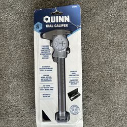 Quinn Dial Caliper 6" Stainless Steel w/ Protective Case New Sealed
